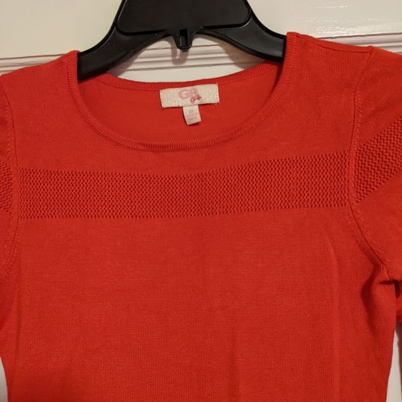 GB Girls Red Bell Sleeve Dress - Picture 3 of 5